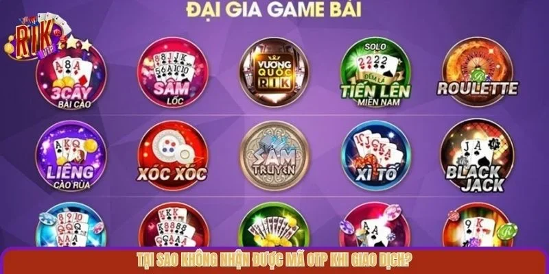 Rikvip ⭐️ Link Tải Cổng Game Bài Rik vip Mới Nhất 2026 Tại sao không nhận được mã OTP khi giao dịch?